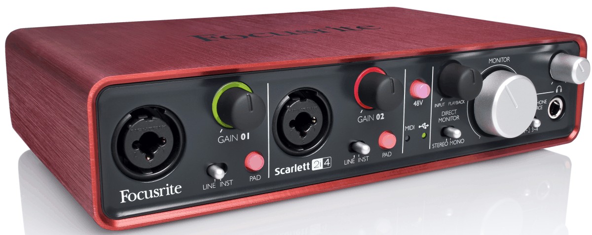 Звуковая карта scarlett 2i4 focusrite scarlett