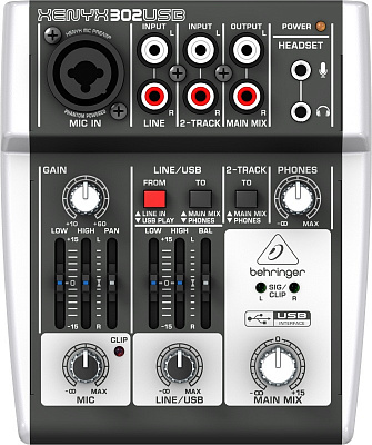 МИКШЕРНЫЙ ПУЛЬТ BEHRINGER XENYX 302USB