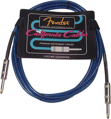 ГИТАРНЫЙ ШНУР FENDER 18' CALIFORNIA CABLE LAKE PLACID BLUE