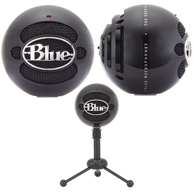 Микрофон BLUE SNOWBALL (ЧЕРНЫЙ ЛАК)