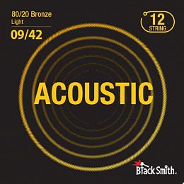 Струны BlackSmith 80/20 Bronze Light 9/42 12 String