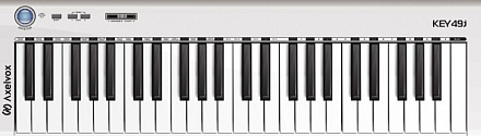 MIDI-клавиатура AXELVOX KEY49J WHITE