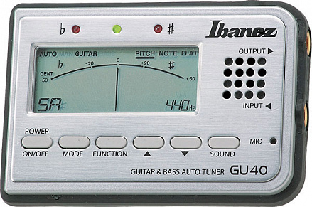 ТЮНЕР IBANEZ GU40 TUNER SILVER