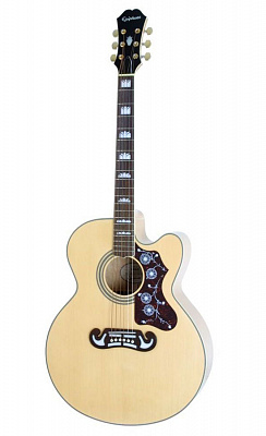 ЭЛЕКТРОАКУСТИЧЕСКАЯ ГИТАРА EPIPHONE EJ-200CE NATURAL GLD HDWE W/SHADOW PREAMP