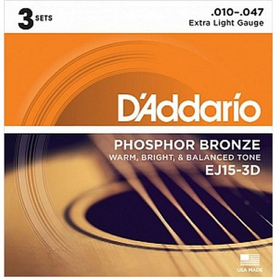 КОМПЛЕКТ D'ADDARIO EJ-15-3D