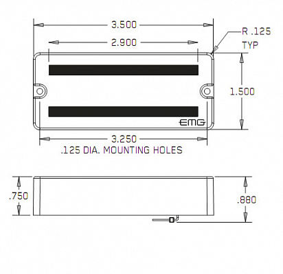 ЗВУКОСНИМАТЕЛЬ EMG 60-7 BK