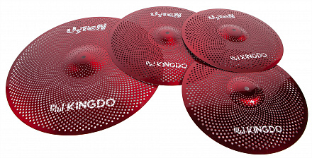 Комплект тарелок KINGDO LISTEN SET 14"+16"+20" RED