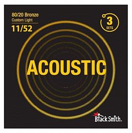 Струны BlackSmith 80/20 Custom Light 11/52