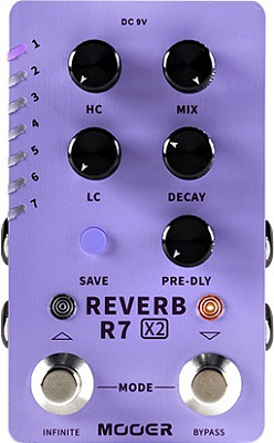 Педаль Mooer R7 Reverb X2