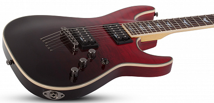 SCHECTER OMEN EXTREME-6 BK/RD FADEBURST