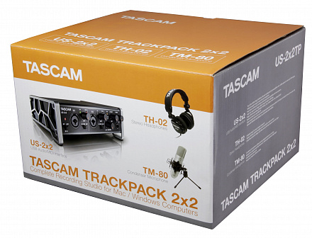 КОМПЛЕКТ ДЛЯ ЗВУКОЗАПИСИ TASCAM TrackPack 2x2