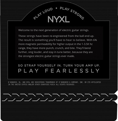 Струны D'ADDARIO NYXL1052