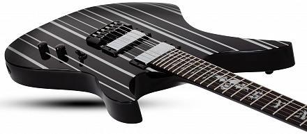 SCHECTER SYNYSTER CUSTOM BLK/SILVER HIPSHOT